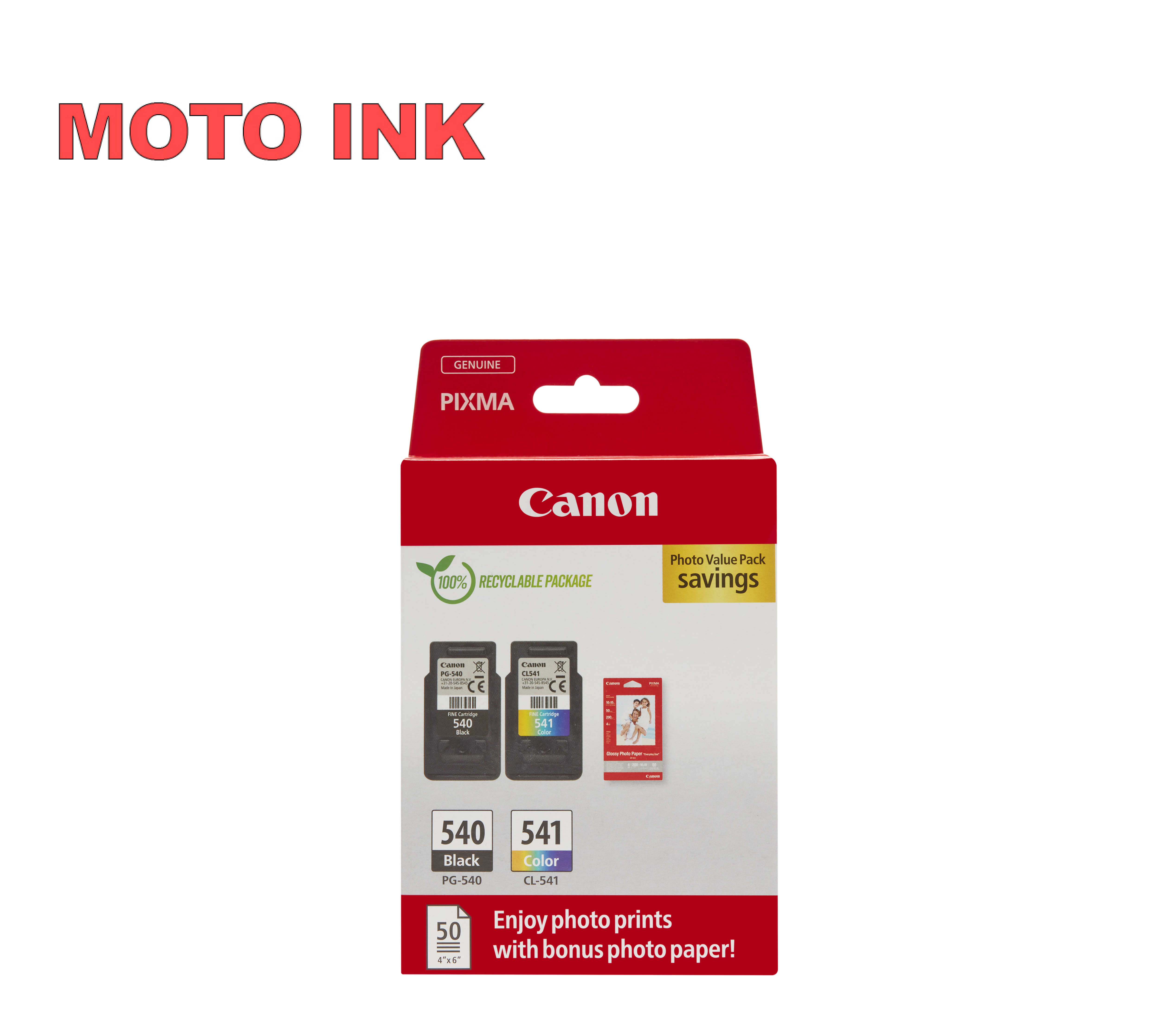 Canon PG540 Black CL541 Colour Ink Cartridge Photo Value Pack For MG4250 Printer - Image 14