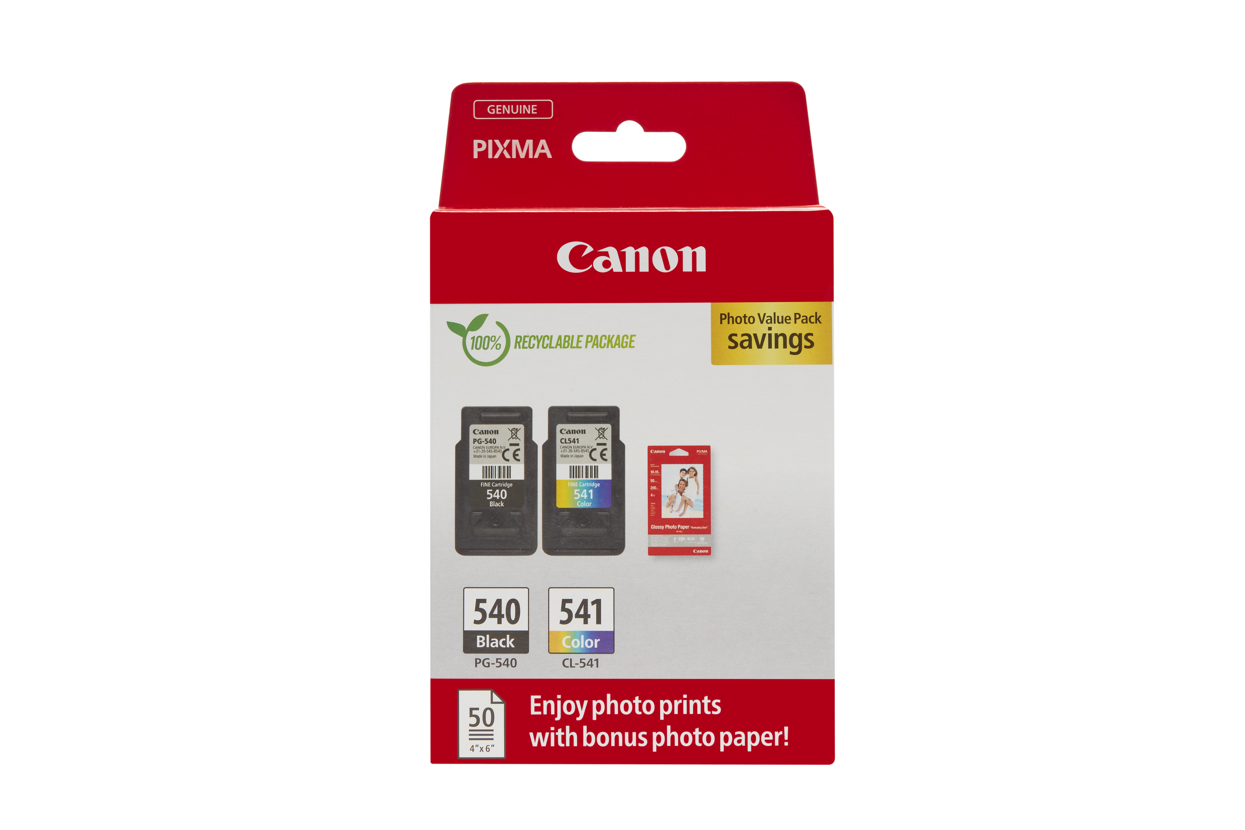 Canon PG540 Black CL541 Colour Ink Cartridge Photo Value Pack For MG4250 Printer - Image 22