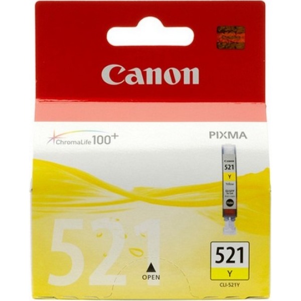 Canon CLI-521 Printer Ink Cartridge Yellow - 2936B001 for PIXMA MP560