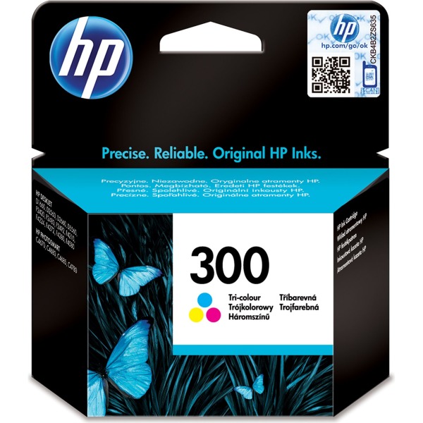 HP 300 Tri-colour Original Ink Cartridge for HP Deskjet D1660 Printer