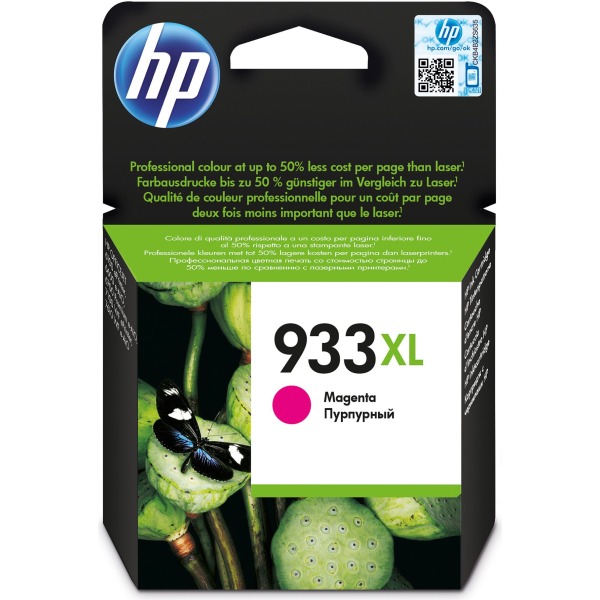 HP 933XL High Yield Magenta Original Ink Cartridge for HP OfficeJet 7510 Wide Format ePrinter