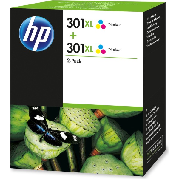 HP Original 301XL Colour Twin pack for Deskjet 1000