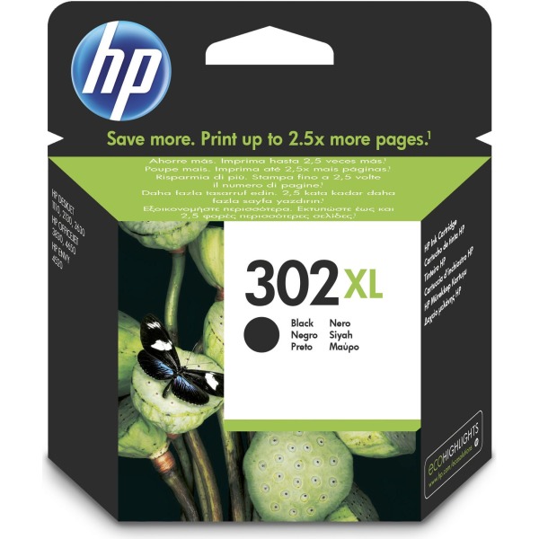 Genuine HP 302XL Black ink cartridge for Deskjet 3636 All-in-One Printer - F6U68AE