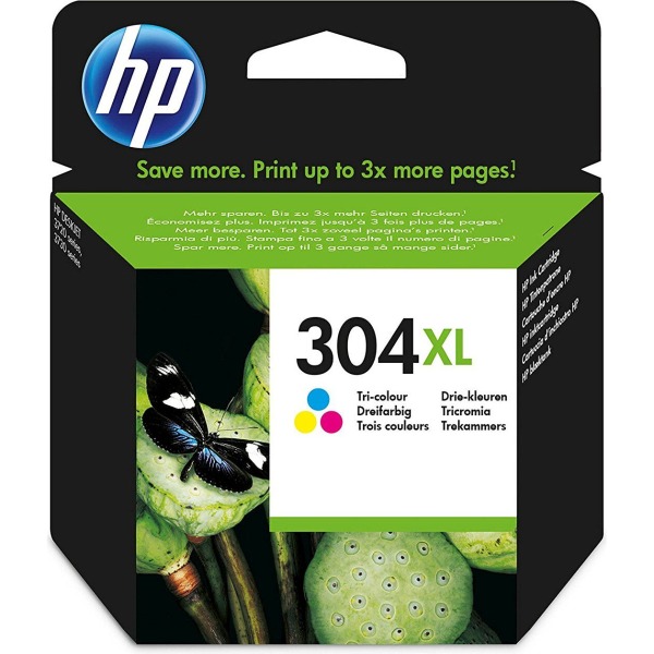 Original HP 304XL Colour Ink for Envy 5030 AIO
