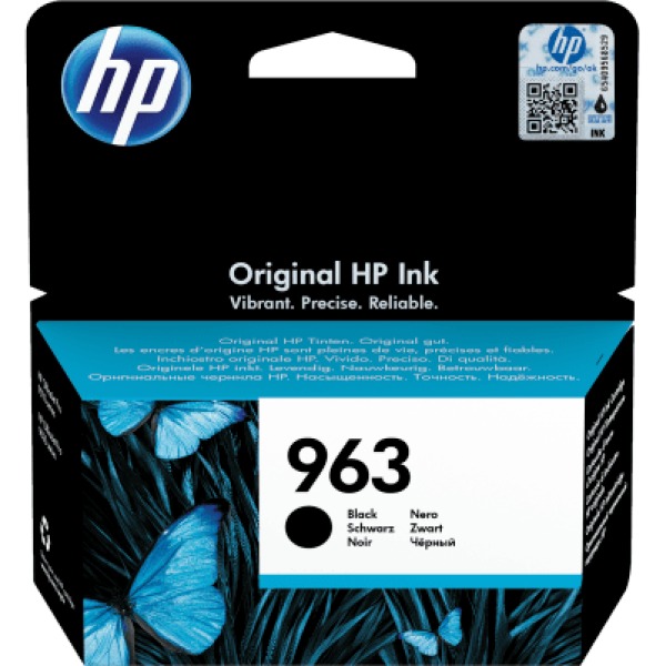 HP 963 Black Ink Cartridge for HP OfficeJet Pro 9012e All-in-One Printer