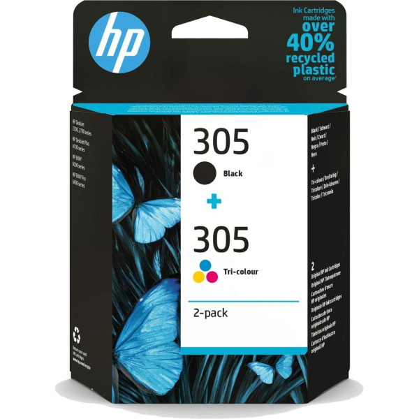 HP 305 std 2-pack Black/Tri-colour ink pack for Deskjet 2720