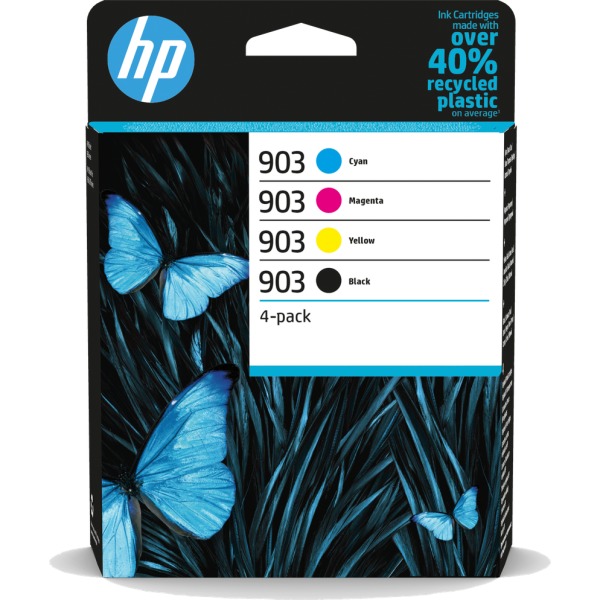 HP 903 4 pack ink cartridges for HP OfficeJet 6960 AIO printer