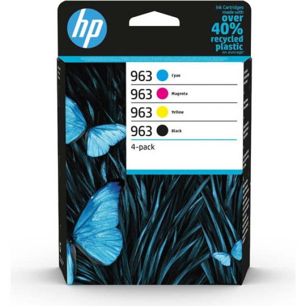 HP 963 4 pack ink cartridges for HP OfficeJet Pro 9022e All-in-One Printer